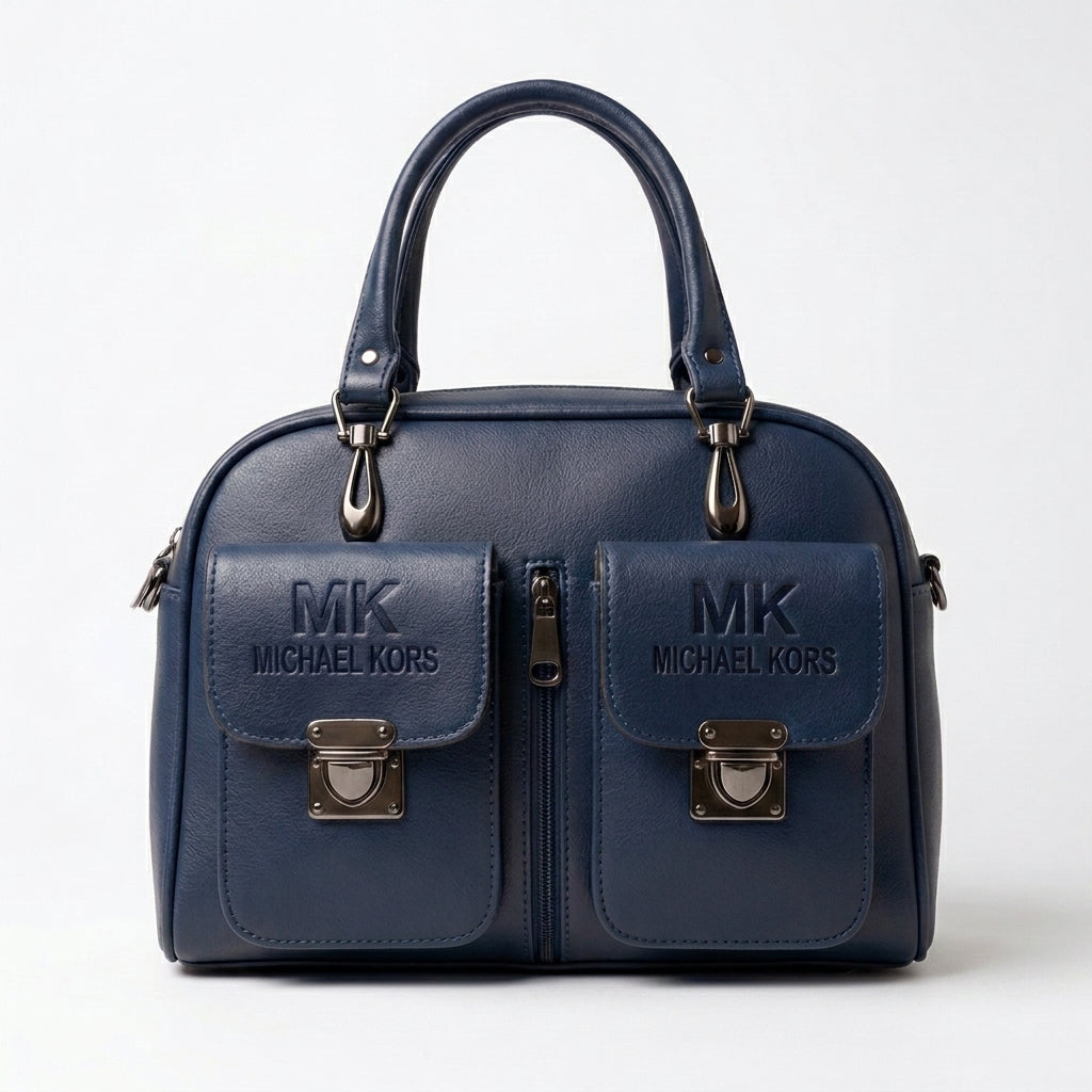 MK MICHAEL KORS Double-Pocket Bowling Bag with Detachable Crossbody Strap